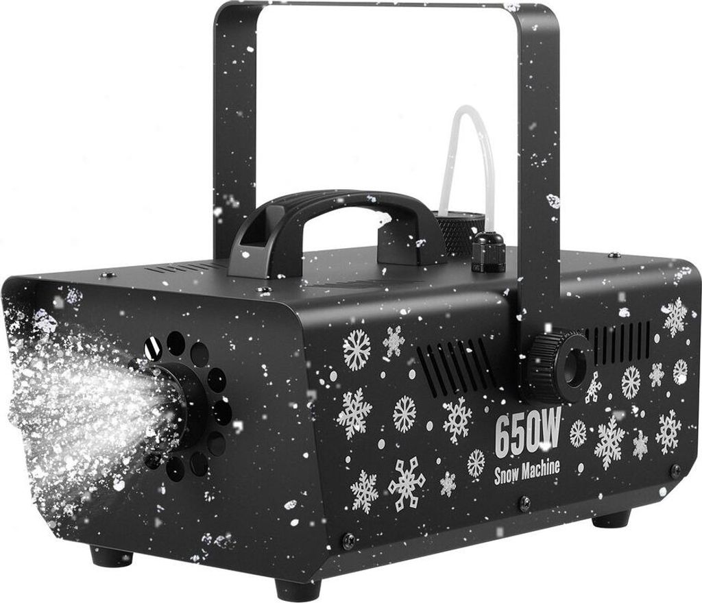 Schneemaschine, leistungsstarker 650-W-Hand-/Hängeschnee-Generator, Schneeflockenmaschine mit tragbarem Griff, künstlicher Schneeflocken-Generato...