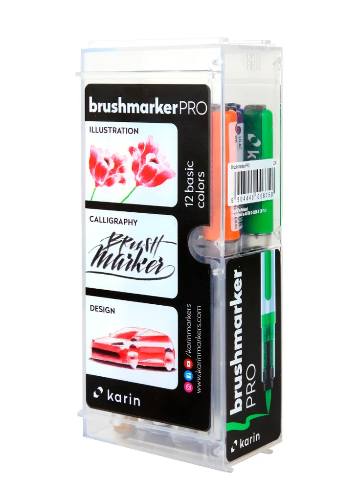 Karin BrushmarkerPRO Coffret 12 Feutres pour Lettrage et Calligraphie - 3