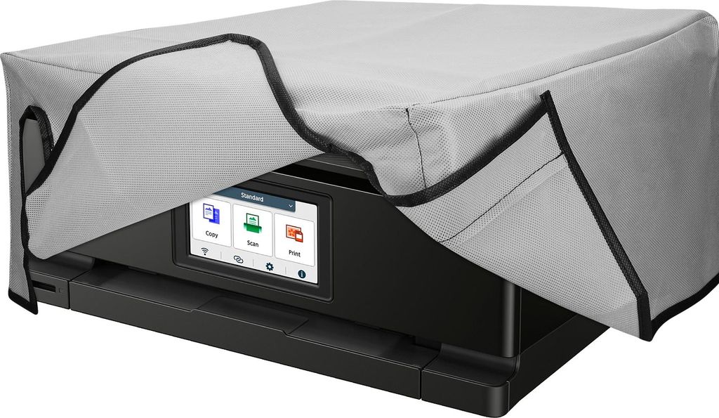 kwmobile Cover kompatibel mit Canon PIXMA TS8750 - Tasche Hülle Drucker - Staubschutzhülle Schutzhaube Schutzhülle - Hellgrau