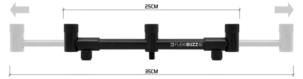 DELPHIN FLEXI BUZZ BAR : support pour 2 cannes, Image du produit 
