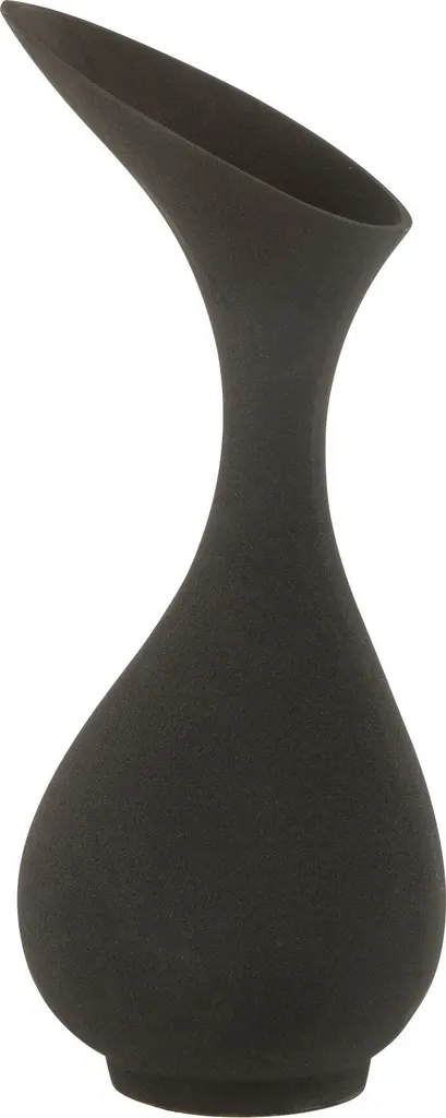 Vase en Métal Noir Olivia Rau J-Line - Finition Artisanale en Aluminium