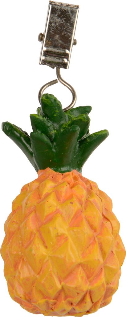 Tischdeckenbeschwerer Ananas 6x3x3cm Keramik 4er Set Gelb / Grün
