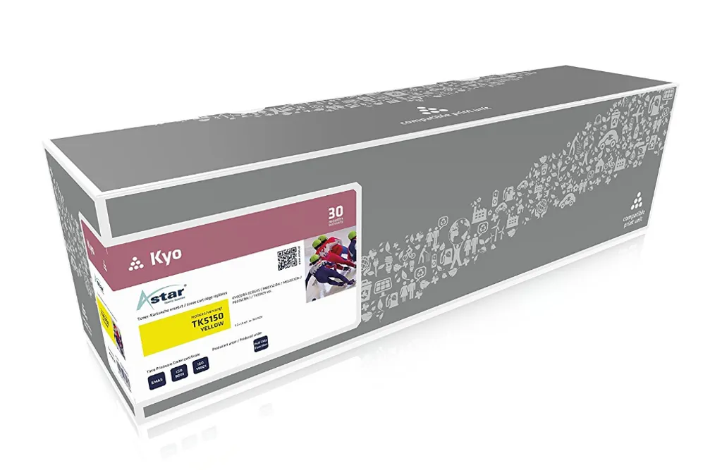 Cartouche toner jaune Kyocera TK-5150Y pour bureautique et graphismes