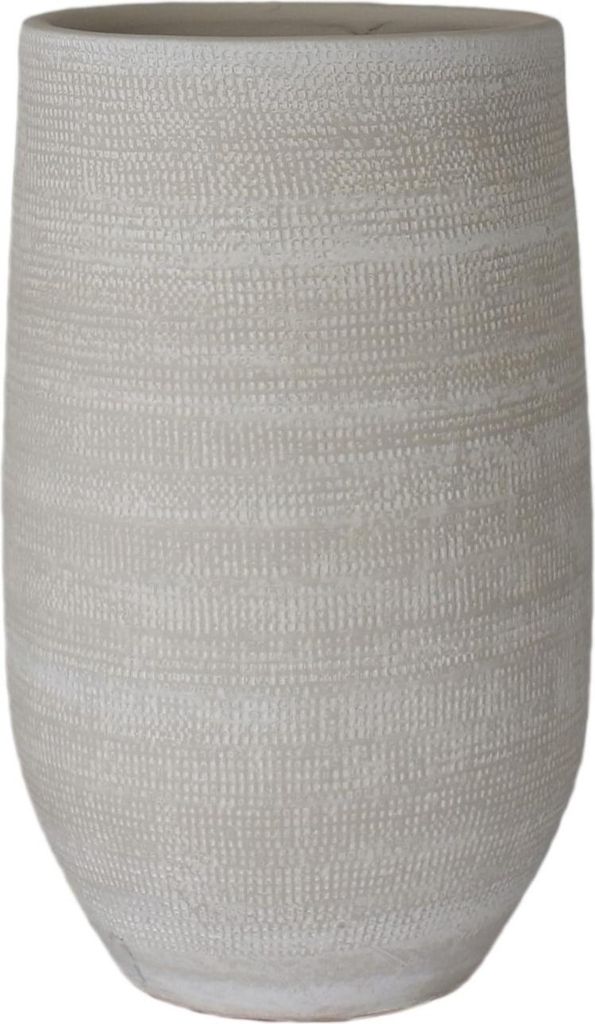 Bodenvase TOKIO 70cm - leicht konisch, creme grau, Keramik, Ø 30cm CreaFlor Home