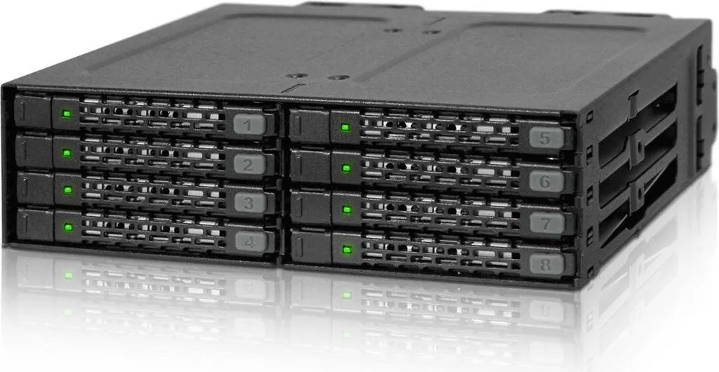 Rack métallique robuste ICY Dock MB998SP-B pour disques 2.5 - 5