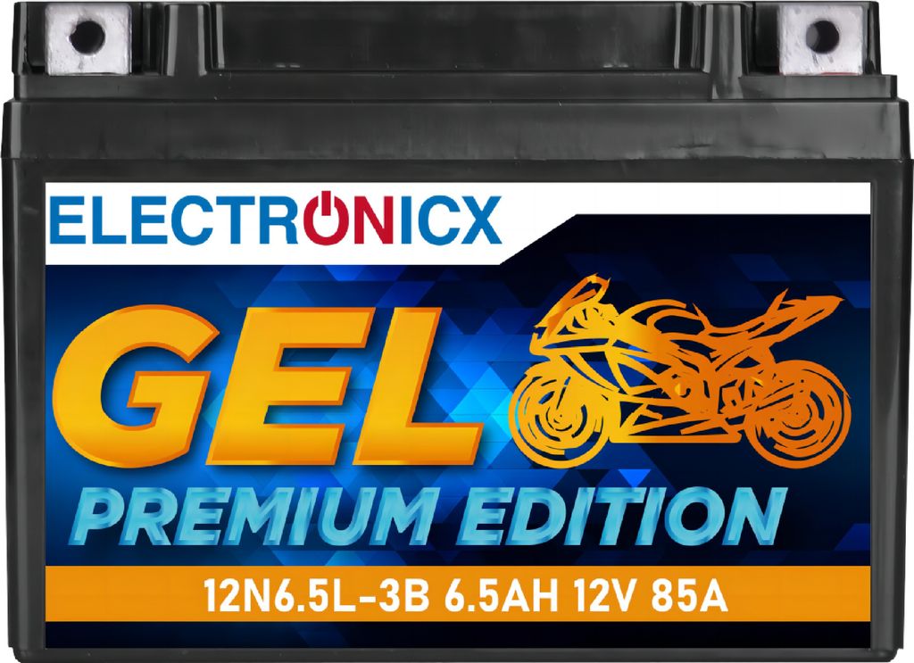Electronicx GEL Batterie 12N6.5-BS 12V 6.5Ah ▶ Motorrad Produktbild 