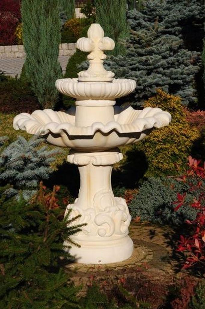 Zierbrunnen Springbrunnen Skulptur Brunnen Dekoration Garten Fontaine Napoli Neu