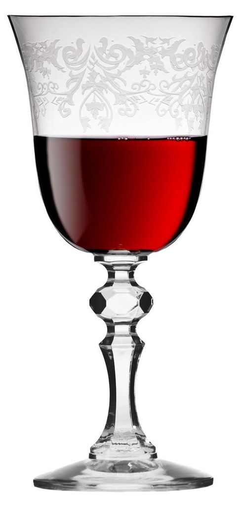 KROSNO Krista Deco Rotweingläser Klar, 6er-Set, 250 ml Produktbild 