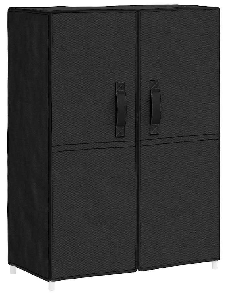 vidaXL Schuhschrank Schwarz 60x28x90 cm Stoff Produktbild 