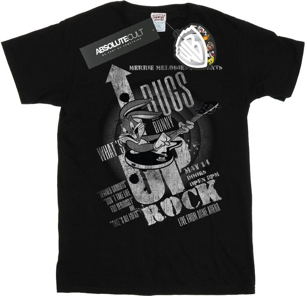 Looney Tunes - "What's Up Rock" T-Shirt für Herren BI50242 (S) (Schwarz)