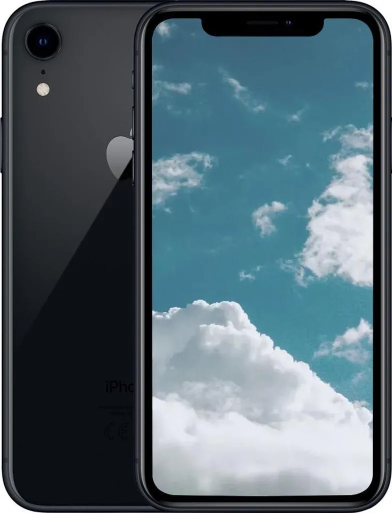 iPhone XR reconditionné de 64Go en coloris noir, format bon état