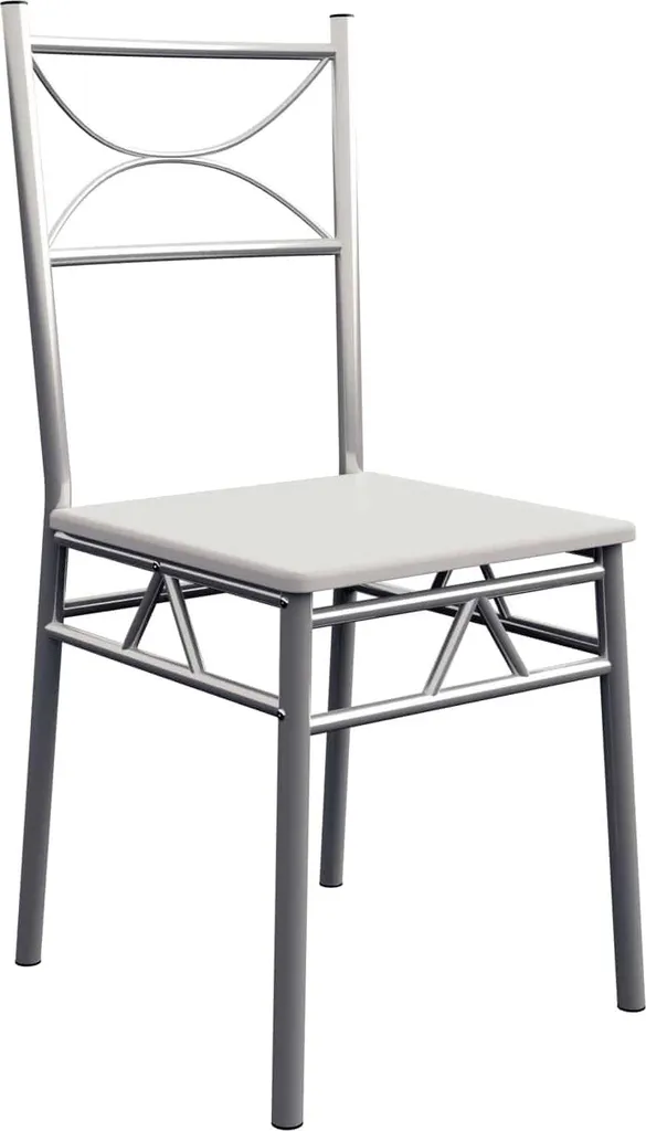Ensemble table et chaises pour petit espace blanc salle à manger 5 pcs