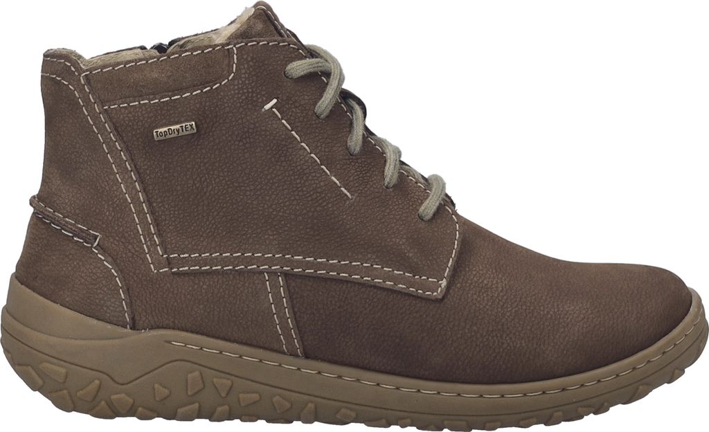 Bottines à Lacets Josef Seibel - Taille 39, Brun Cuir, Talon 7 Cm - Occasion Très Bon état