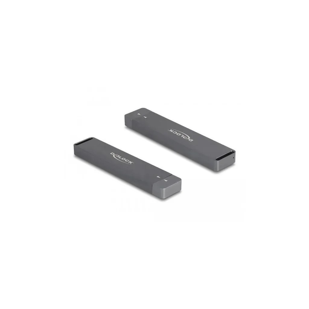Boîtier SSD M.2 Double Protocole NVMe et SATA Delock avec Câble USB-C Inclus - 7