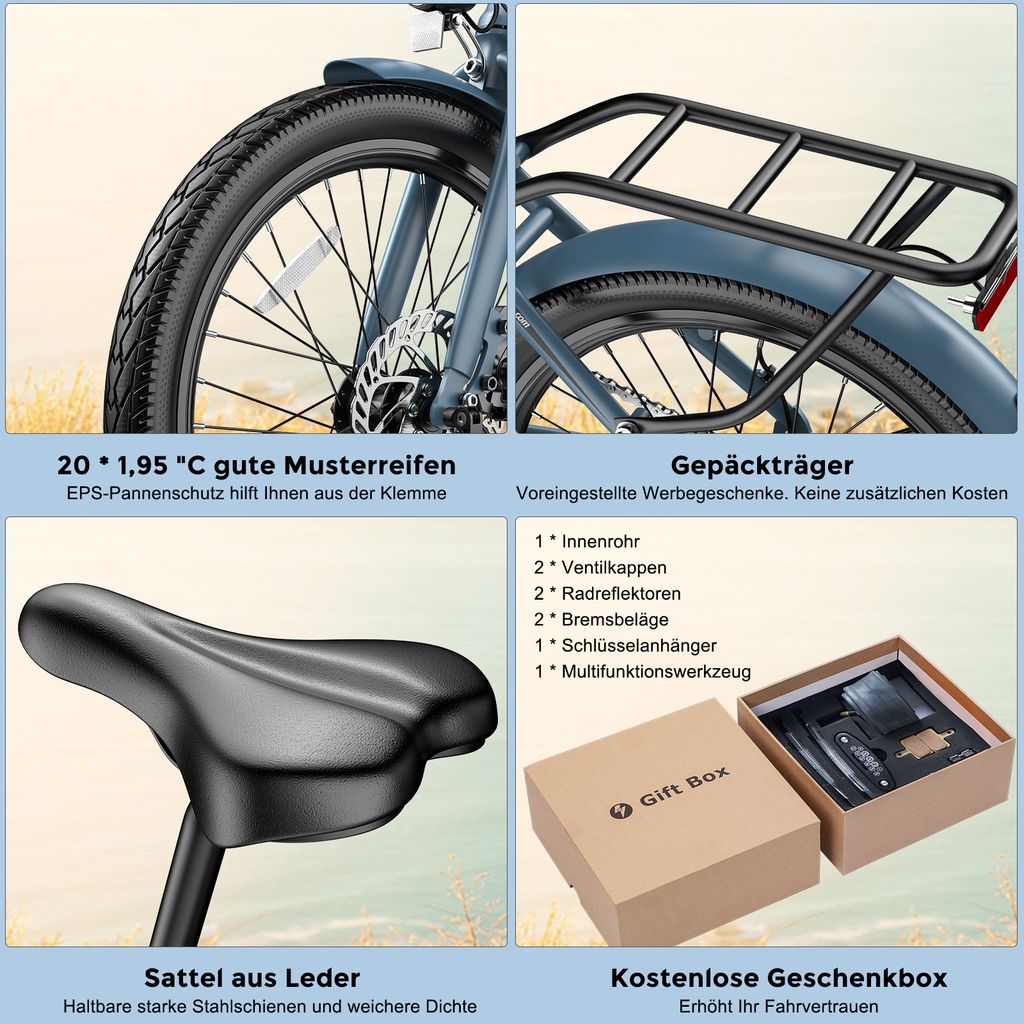 Elektrofahrrad Pannensichere Reifen Rostfreie Produktbild 15