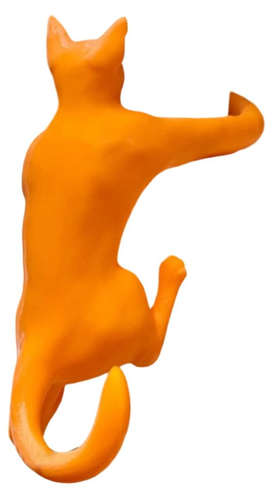 Langarmiger Katzenhaken, 3D-gedruckte Kletterkatze, Schlüssel-, Headset- und Schmuckaufhänger, Heim- und Bürodekoration, Tiermotiv