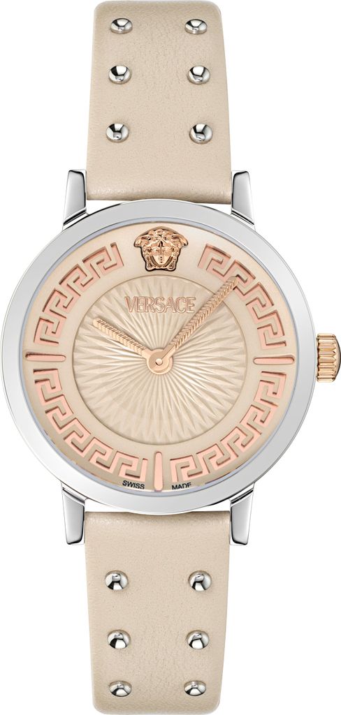 Versace Damenuhr Greca Fortuna Beige/Silber VE0A00125