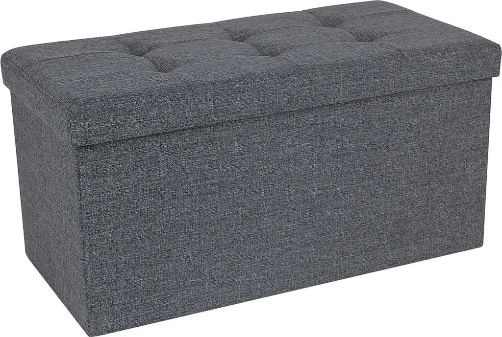 Banc d'entrée avec rangement 76 cm gris foncé - Meuble range-chaussures