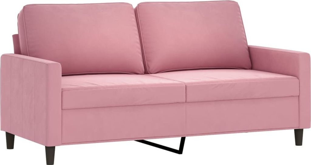 2-Sitzer-Sofa Rosa 140 cm Samt