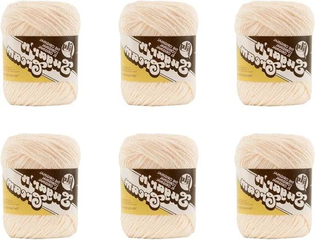Fil coton doux épaisseur moyenne écru lot de 6 pelotes 71g haute qualité