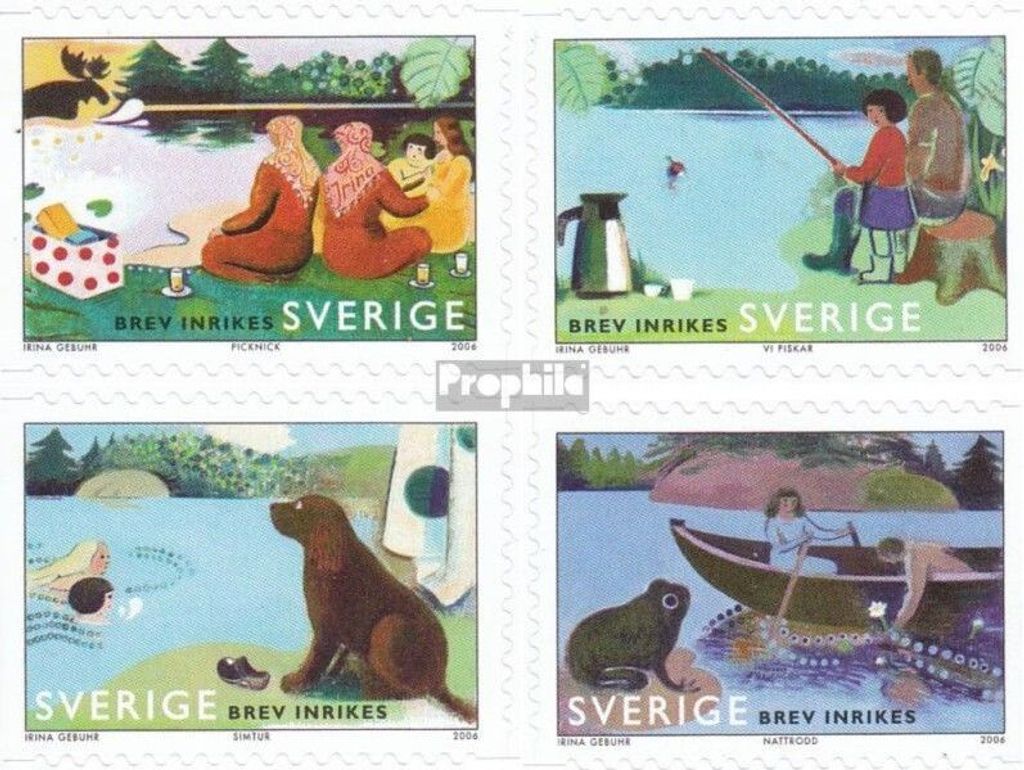 Briefmarken Schweden 2006 Mi 2534-2537 (kompl.Ausg.) gestempelt See
