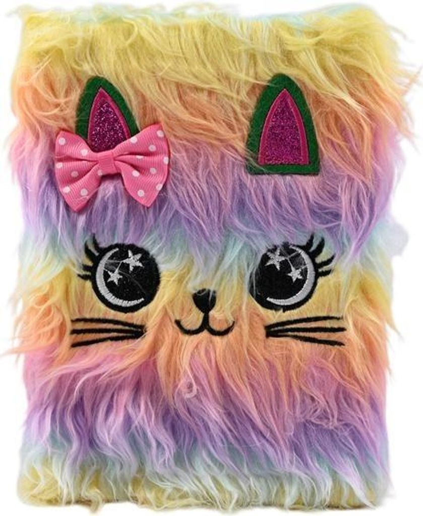 Notizblock Plüsch Katze D42986 51805