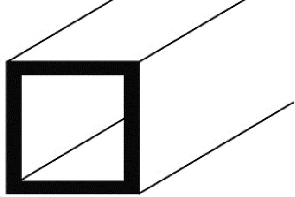Aluminium Vierkantrohr-Profil 1mm Stärke, Flach, Profil, Winkel, natur eloxiert 20x20x1mm 1 Meter