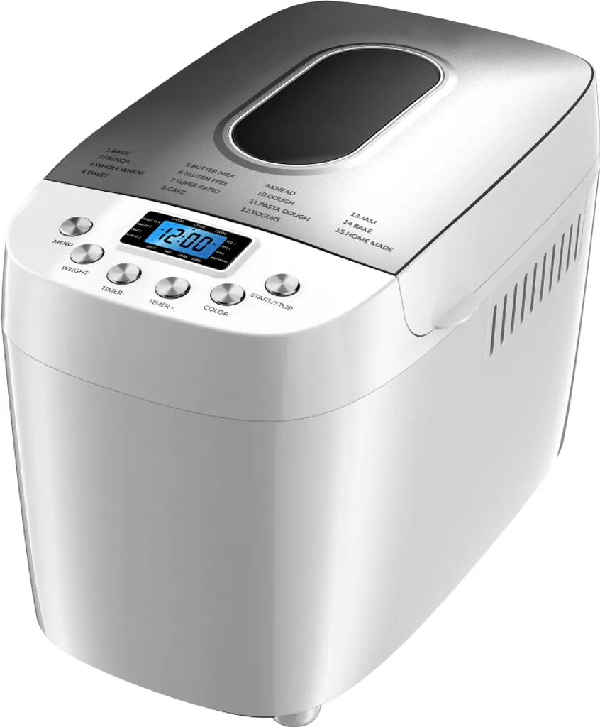 Machine à pain Guzzanti GZ 636 avec 15 programmes et cuve XL