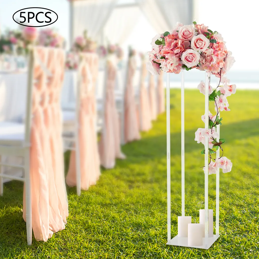 Vase de Fleurs en Métal Stable : Solution Déco pour Table de Mariage