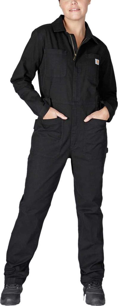 Carhartt Damen Overall Rugged Flex Relaxed Canvas Coverall 105322, Farbe:Black, Größe:XS