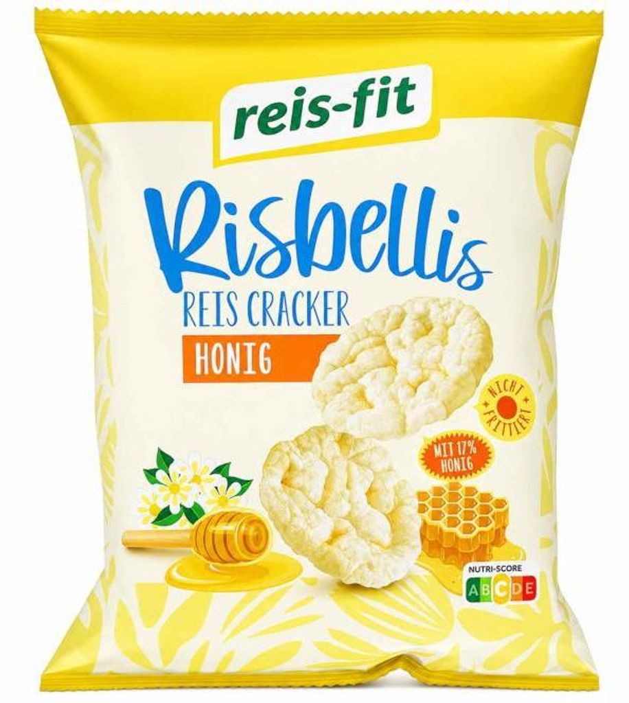 reis-fit Risbellis Reis Cracker Honig 40g Produktbild 
