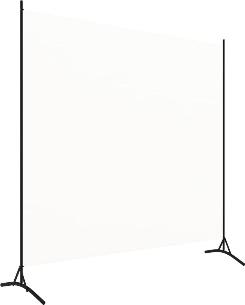 A white room divider on a white background.