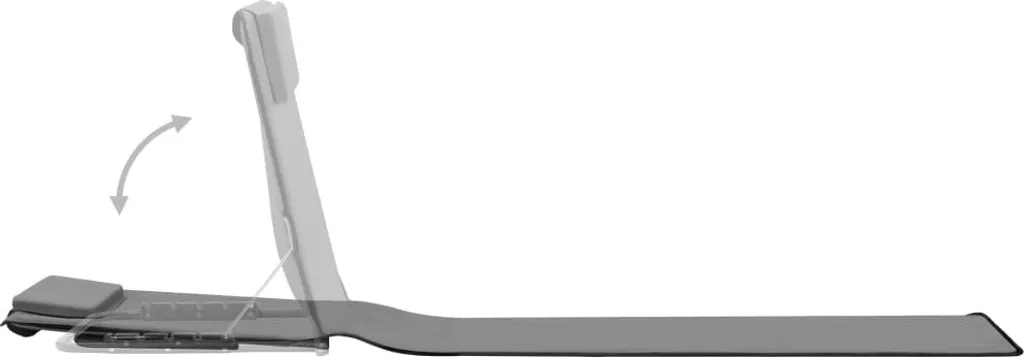 Matelas de Plage Pliable 2 Pièces Gris - Acier Robuste vidaXL - 5
