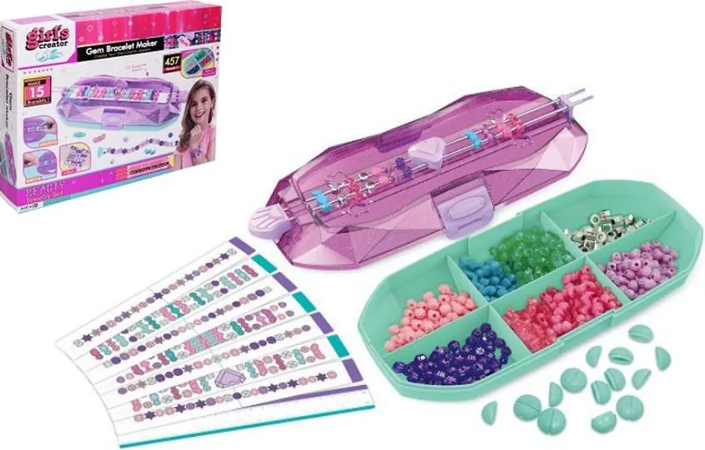 Kit pour fabriquer des bracelets avec outil de tressage - 8590331949304