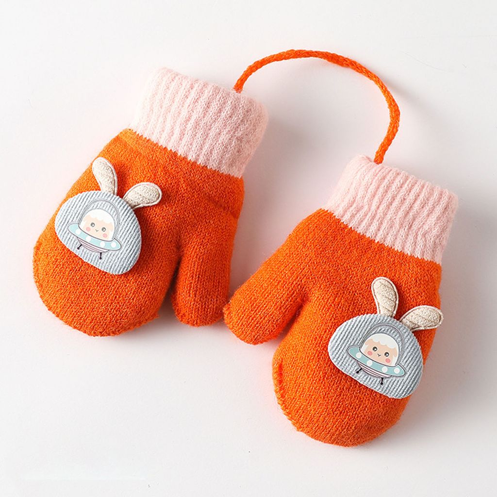 Produktbild von Fingerlose Handschuhe Kinder 6 Paar Dinosaurier Fäustlinge Für Kleinkinder - Warme Handschuhe 1-4 Jahre Strickfäustlinge Kleinkinder