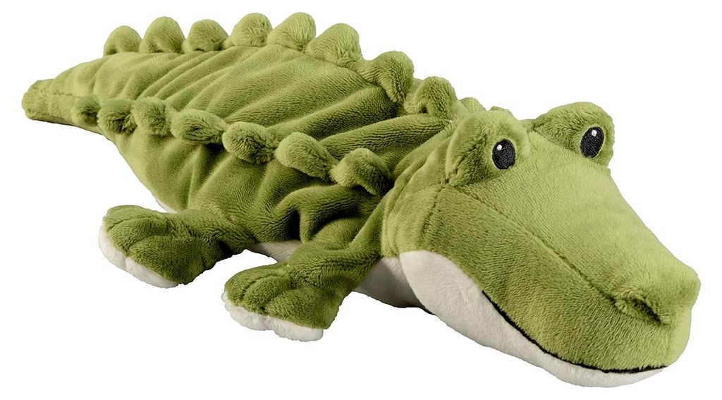 Wärmekissen/Stofftier "Minis Krokodil" mit herausnehmbarer Hirse-Lavendelfüllung, 20 cm, 280 g