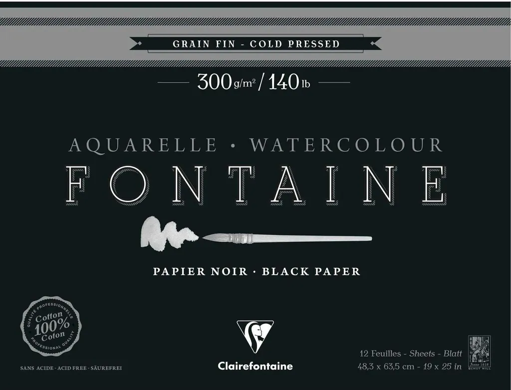 Blocco Fontaine 975309C Clairefontaine 63,5x8,3 cm per Artisti