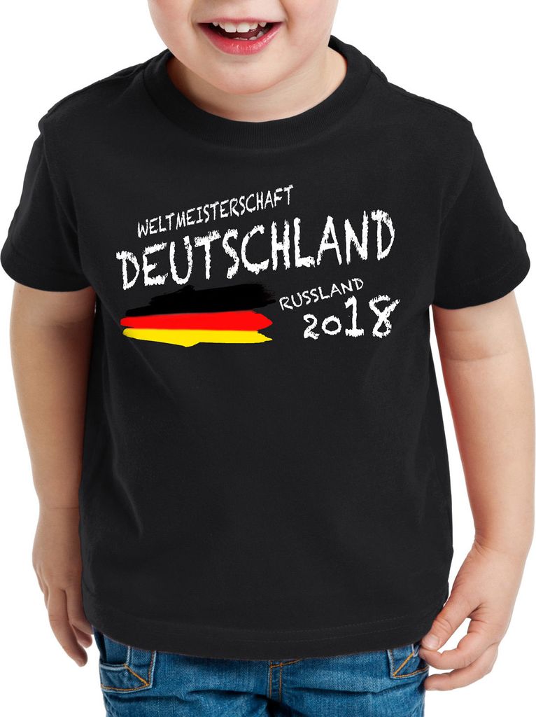 style3 Weltmeisterschaft 2021 2022 Deutschland Kinder T-Shirt Fußball WM Fan-Outfit Germany