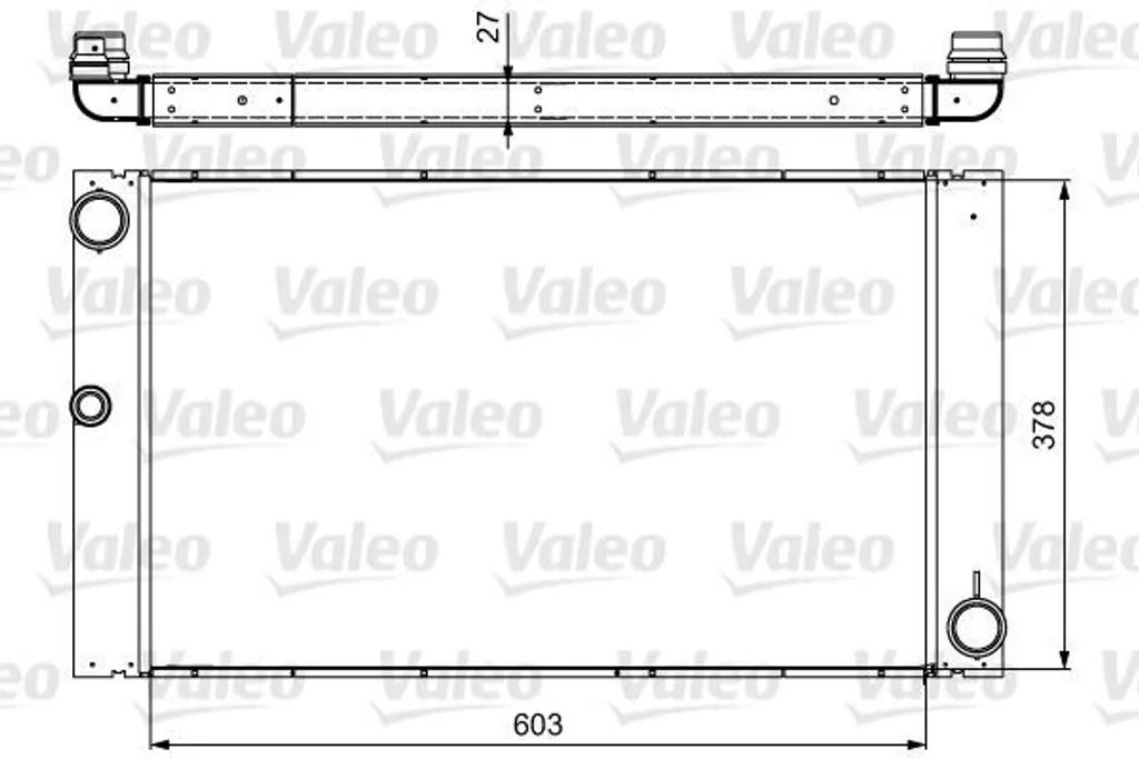 Radiateur de refroidissement moteur pour BMW Série 5 6 7 Valeo 735475