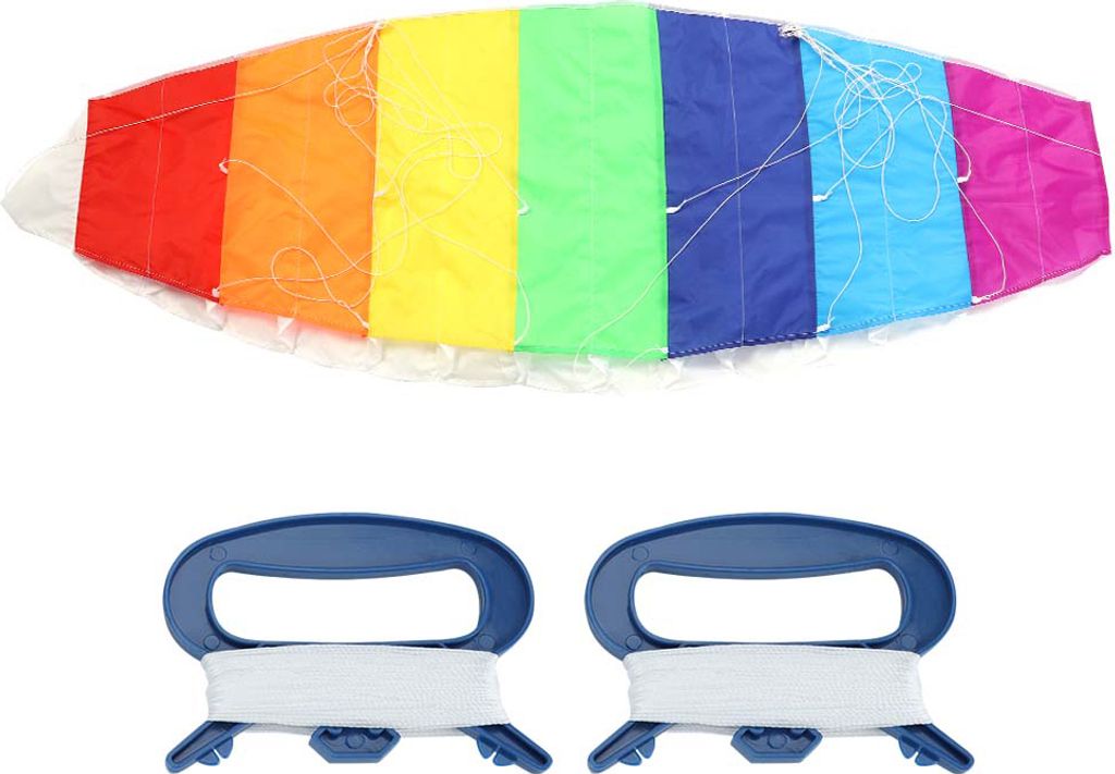 1.4m/2m/2.7m Farbige Doppelleine Stunt Power Sport Kite Outdoor Seaside Beach Toy
