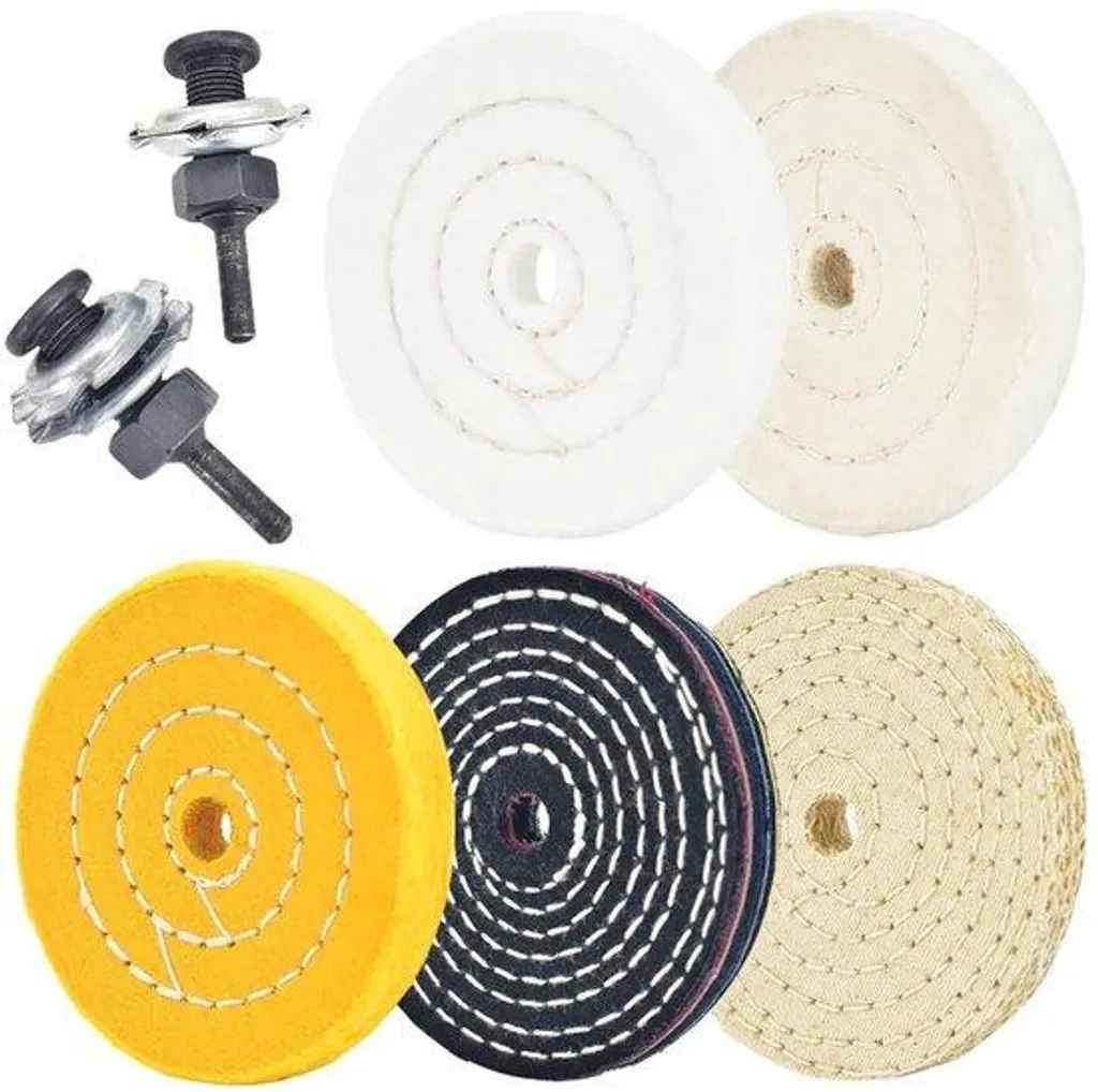 Disques de polissage universels 10-16 cm pour métaux, bois et pierres