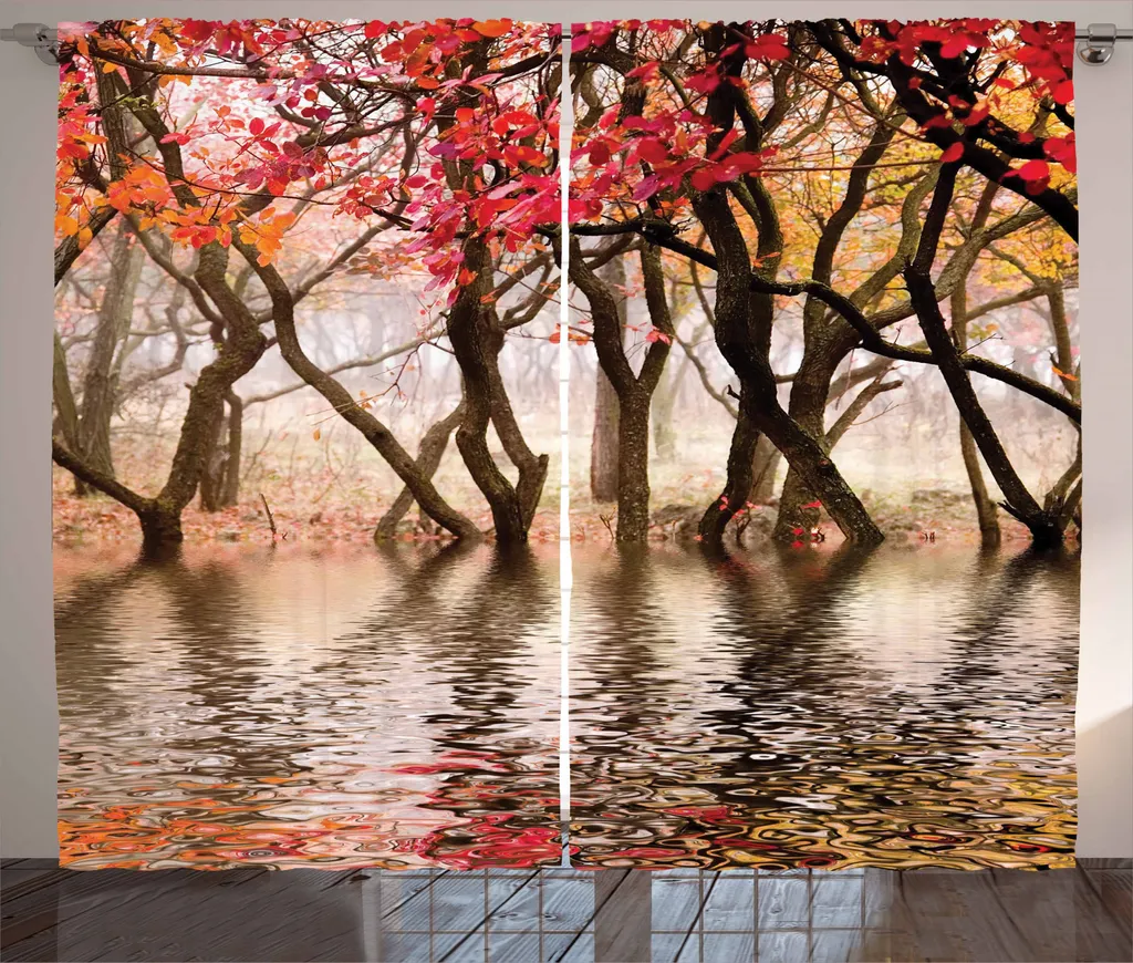 Grand Rideau Universel à Boucles Rivière d'Automne 280 x 225 Magenta