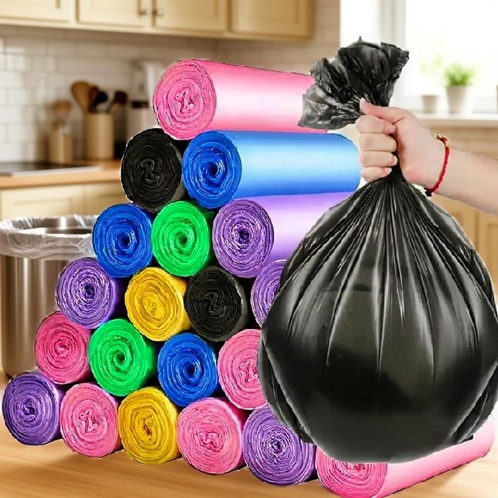 100PCS Gemischte Farbe Verdicken Einweg Müll Taschen Küche Lagerung