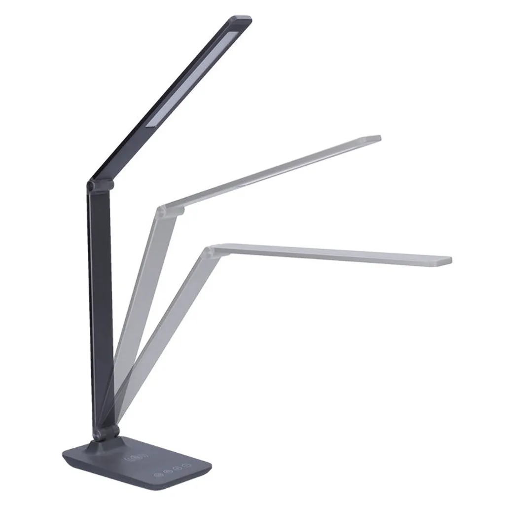 Lampe LED Dimmable Solight Grise - Chargeur Qi et Teinte Ajustable