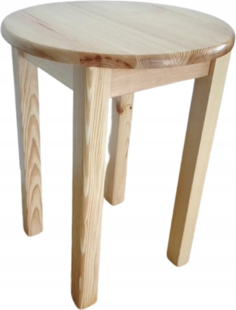 Table d'appoint ronde 50x75 cm pin brut personnalisable style industriel