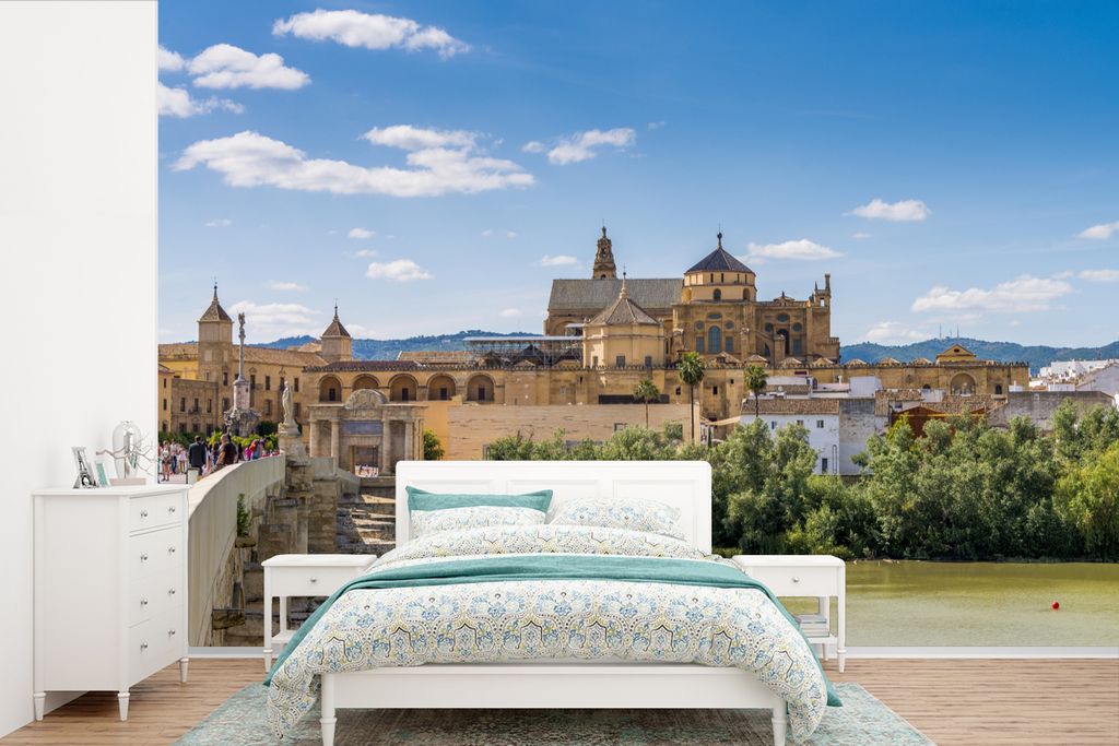 MuchoWow Fototapete für Wohnzimmer oder Schlafzimmer Wandtapete Vinyl Motivtapete Mezquita in Cordóba an einem Nachmittag - 420x280 cm - Zimmer...