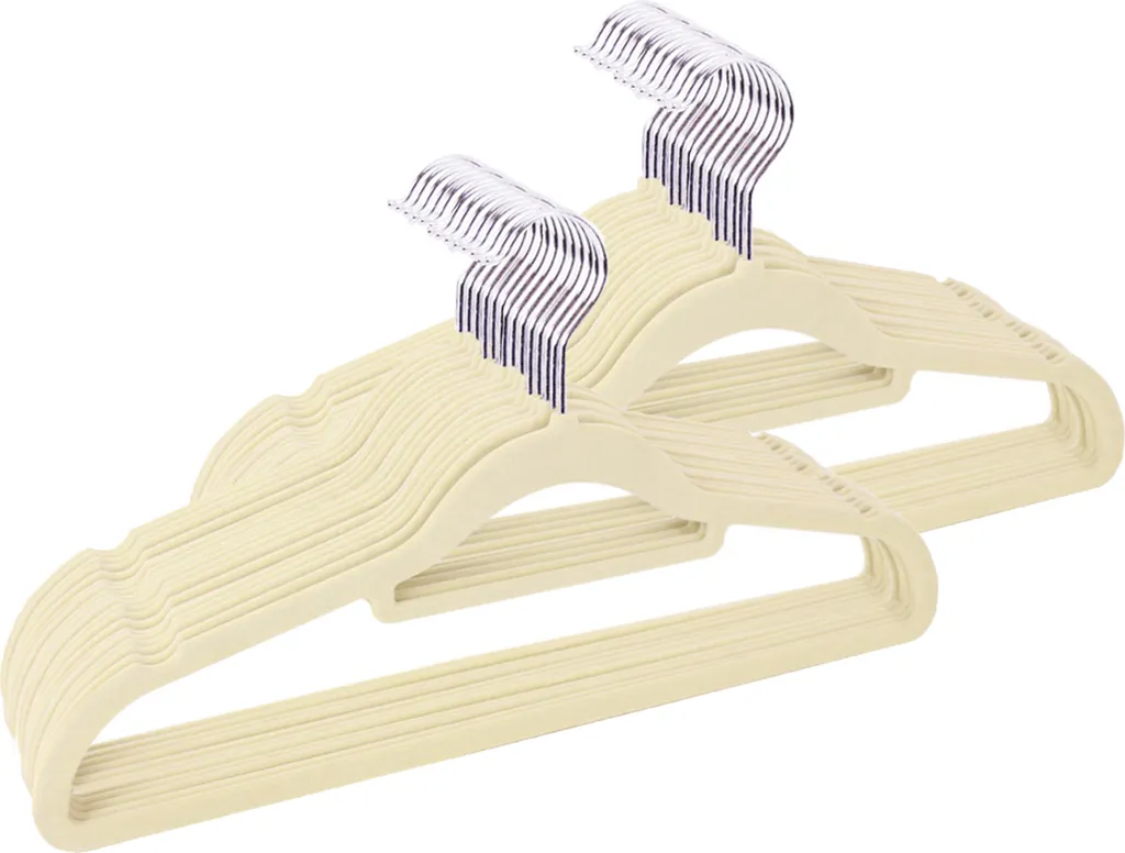 Cintre pour manteau et pantalon en velours lot de 50 pour penderie organisée