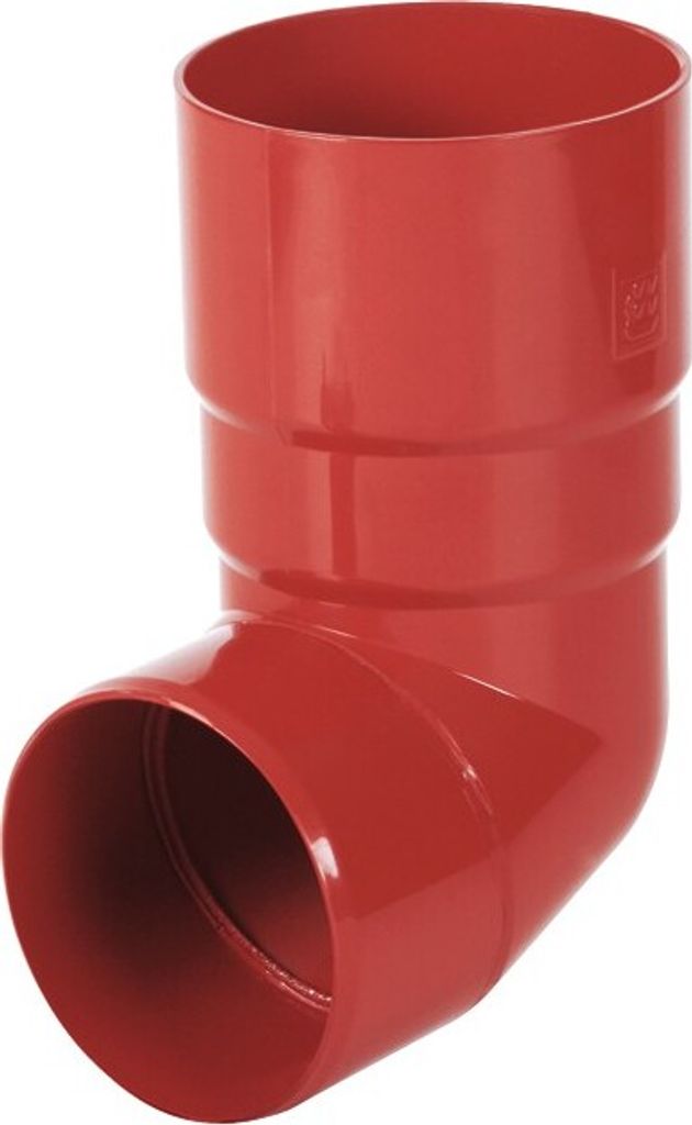 Fallrohrbogen 89° Kunststoff Ø 90 mm, Rot RAL 3011
