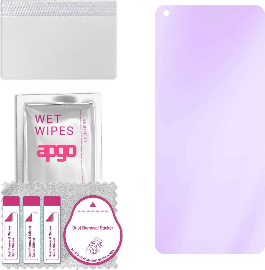 apgo Hybrid Schutzglas, kompatibel mit Oppo Reno7 4G, Anti-Blue, 9H Härte, toller Ersatz für Hartglas, kratzfester Displayschutzglas, Displayschu...