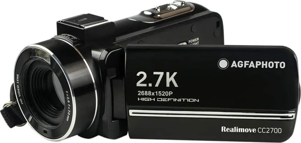 Caméscope AGFAPHOTO Realimove CC2700 - Caméra Vidéo 2.7K avec Écran LCD